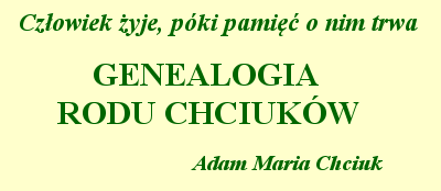 Genealogia Rodu Chciukw